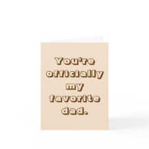 Rolig fadersdags-kort - Beige