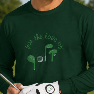 Rolig fadersdags-typografi "För golfs kärlek" T Shirt
