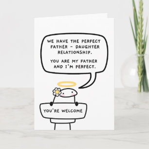 Rolig fadersdagspresent - Far dotter Kort