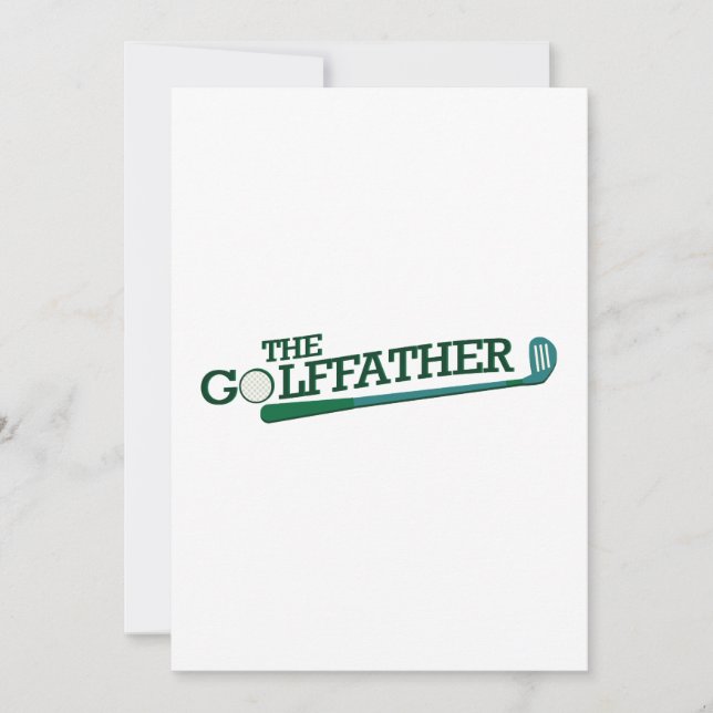 Rolig fadersdagspresent för golfpappa kort (Framsida)
