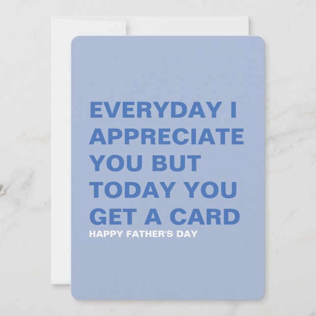 Rolig fadersdagspresent för honom och pappa kort (Framsida)