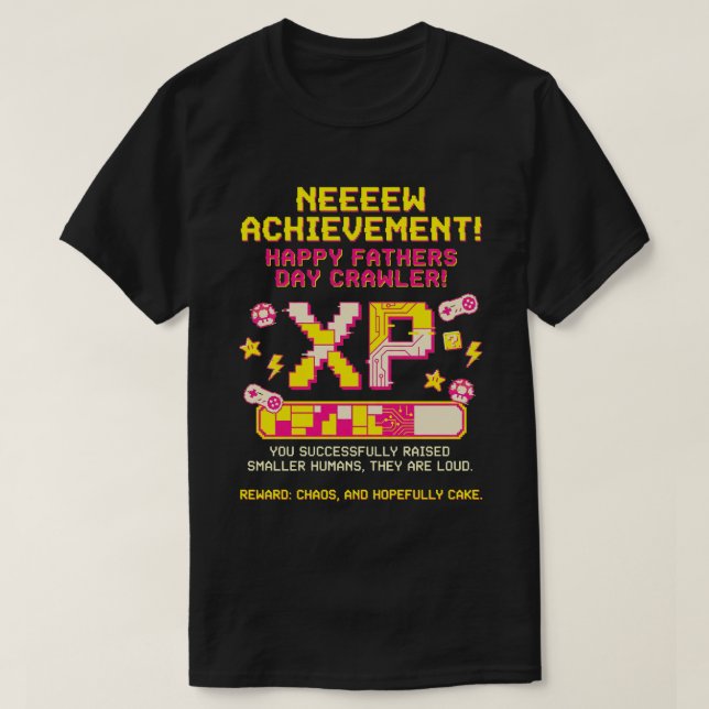 Rolig fadersdagspresent för pappa som spelar - XP- T Shirt (Design framsida)