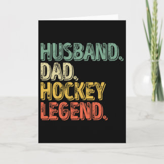 Rolig fadersdagspresent för pappor som är hockeyle kort