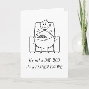 Rolig fadersdagspresent – Pappakroppsskämt Kort