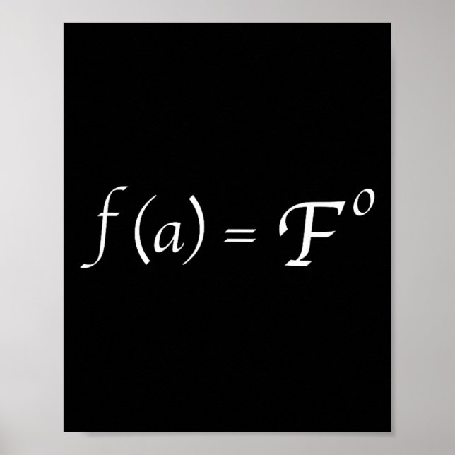 Rolig Fafo-matekvation Nyhet Matematiklärare  Poster (Framsidan)