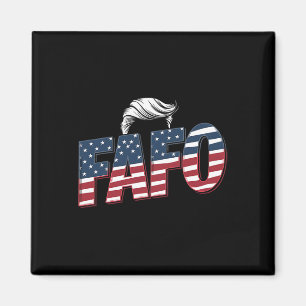Rolig Fafo Trump Bild Magnet
