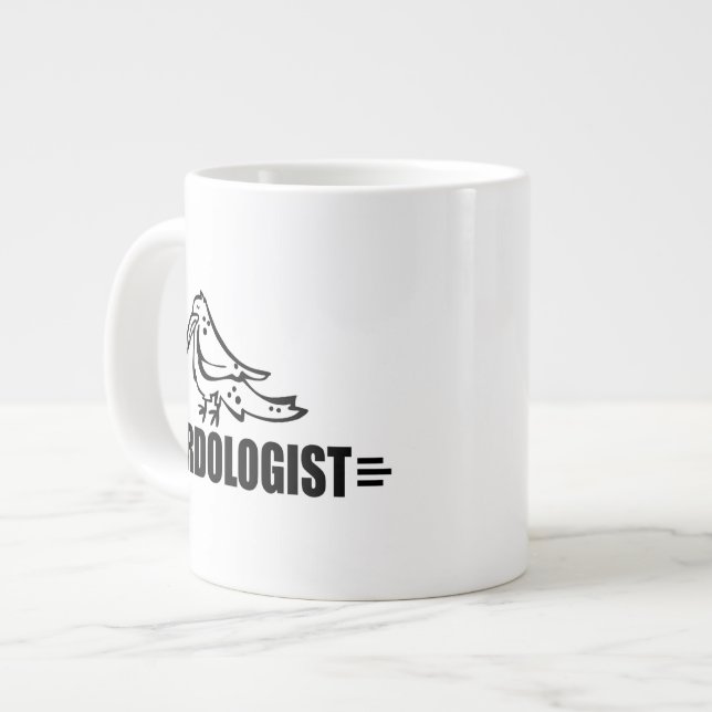 Rolig Fågel Jumbo Mugg (Framsida vänster)