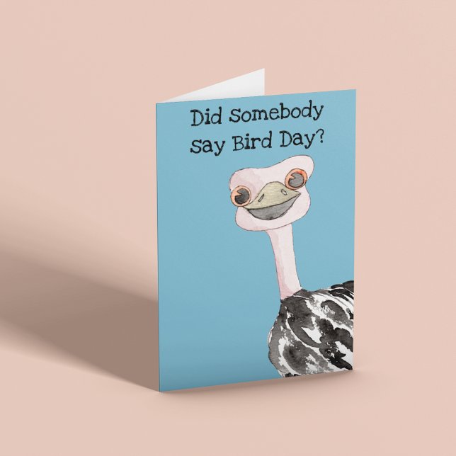 Rolig Fågeldag Födelsedag Kort (Skapare uppladdad)
