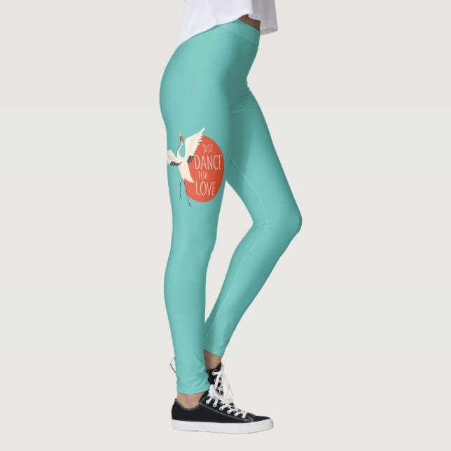 Rolig Fågelmeddelande - Dansa Bara För Kärlek 1 Leggings (Höger)
