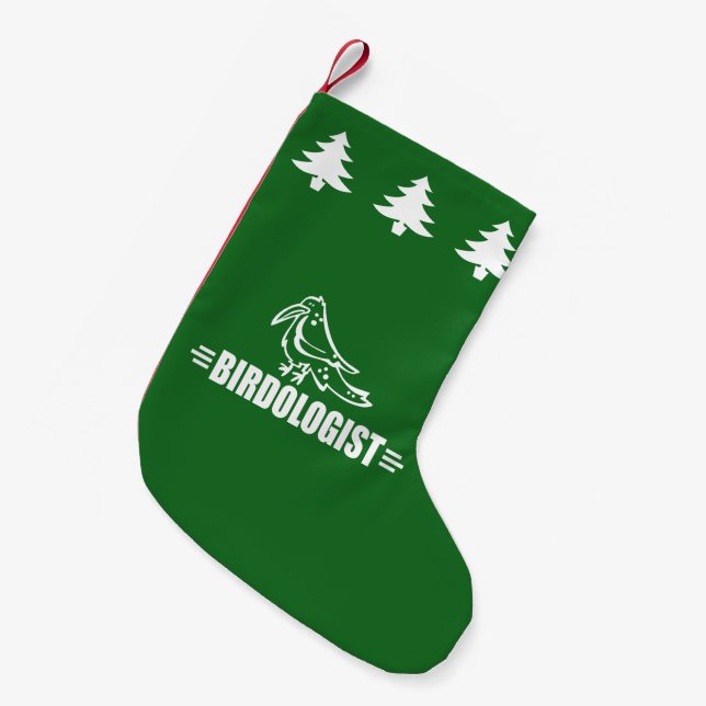 Rolig Fågelskådare Liten Julstrumpa (Framsidan (Hängande))