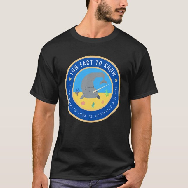 Rolig fakta att veta om Narwhals T Shirt (Framsida)