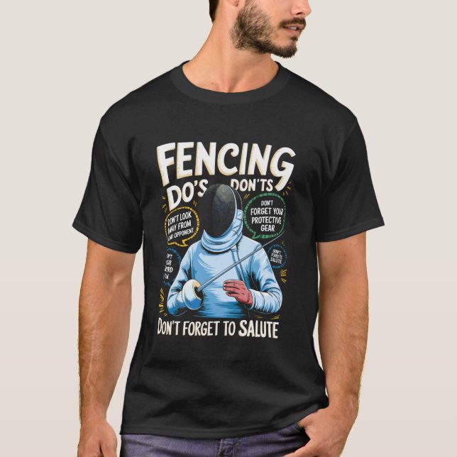 Rolig Fäktning T Shirt (Framsida)