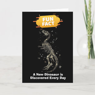 Rolig Faktum En Ny Dinosaurie Upptäcks Helgkort