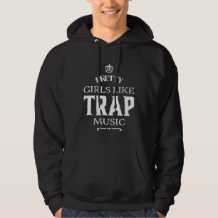 Rolig fällmusik Snygga tjejer gillar fällmusik hip Hoodie