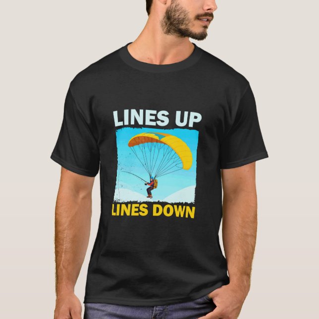 Rolig Fallskärmsfiske T Shirt (Framsida)
