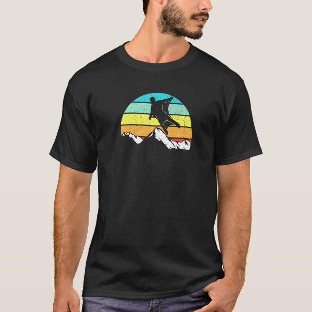 Rolig Fallskärmshopp Wingsuit Basjumping T Shirt (Framsida)