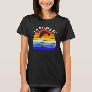 Rolig Fallskärmshoppare Vintage Paragliding Retro  T Shirt