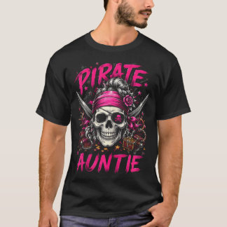Rolig familj skalle pirat faster Jolly Roger T Shirt