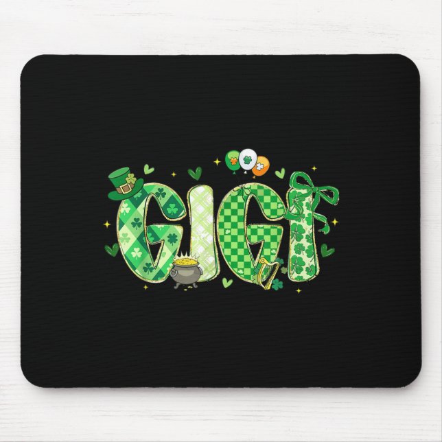 Rolig familj St Patricks Day-design Musmatta (Framsidan)