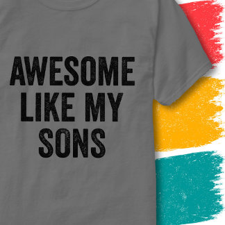 Rolig Familjecitat Vintage Härlig Som Mina Söner T Shirt