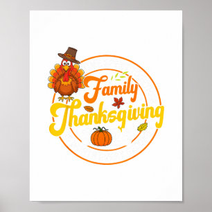 Rolig familjetacksgiving 2025 Tillsammans tid  Poster