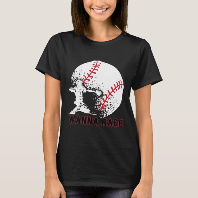 Rolig fångare Bysebyll Kastar Softbyll S T Shirt (Framsida)