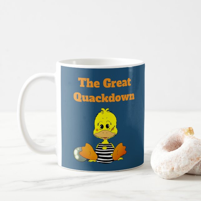 Rolig fängelseand The Great Quackdown Kaffemugg (Med munk)