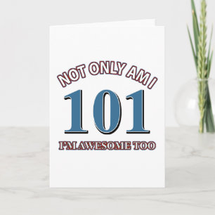 Rolig fantastisk på 101 födelsedagdesigner kort