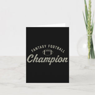 Rolig Fantasy Football Champion Draft Day Säsong C Kort