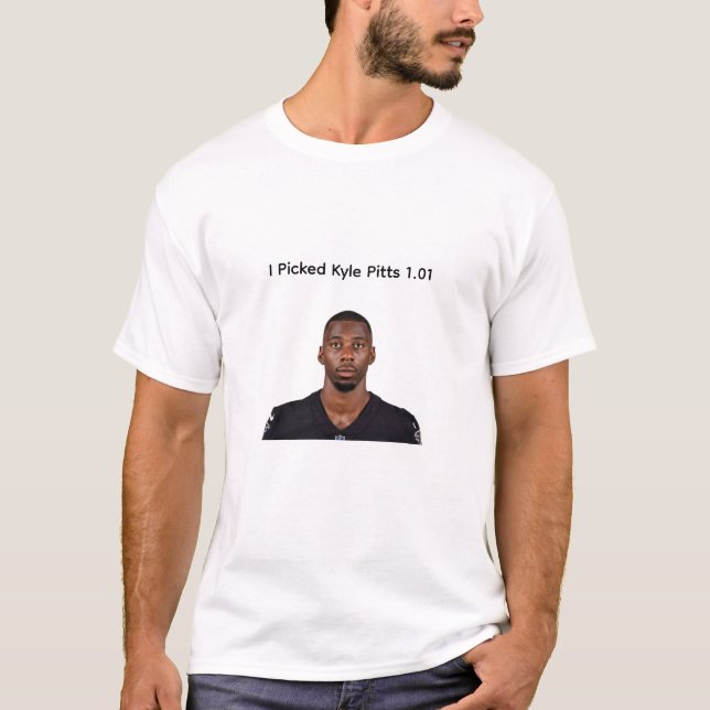 Rolig Fantasy Football Kyle Pitts T-Shirt (Framsida)