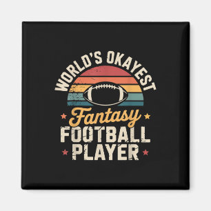 Rolig Fantasy Football Spelar Outfit - Fantasy Foo Magnet