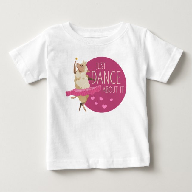 Rolig får-meddelande - Bara dansa runt det 1 T Shirt (Framsida)