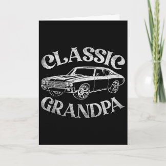 Rolig farfar Clic bil Grafisk familj farfar pappa Kort