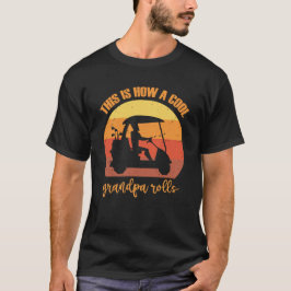 Rolig farfar golf t shirt