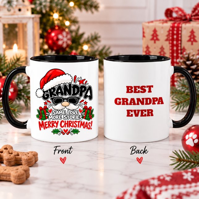 Rolig farfar lekfull jul uppskattning present mugg (Skapare uppladdad)