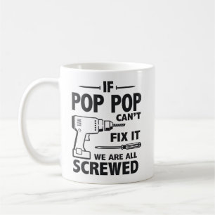 Rolig Farfar Om Pappa Pappa Inte Kan Fixa Det Kaffemugg