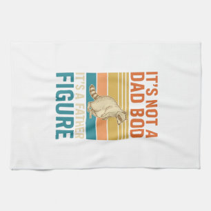 Rolig farfigur Tvättbjörn Vintage tröja design_1 Kökshandduk