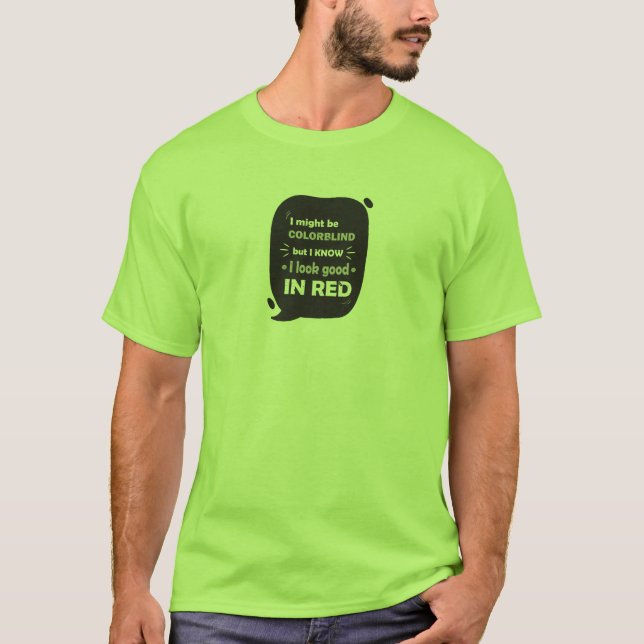 Rolig färgblindT-tröja T Shirt (Framsida)