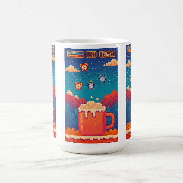 Rolig färgförändrande kaffemugg 15 oz (Center)