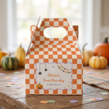 Rolig färgglad Halloween födelsedagspresentlåda