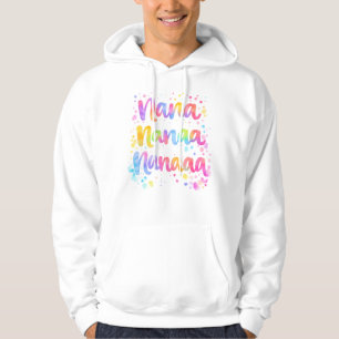 Rolig Färgrik Drömsk Citat Målarfärg Splashar Regn Hoodie