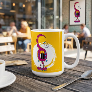 Rolig, Färgrik, Excentrisk, Tecknad Karaktär Kaffemugg