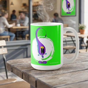 Rolig, Färgrik, Excentrisk, Tecknad Karaktär Kaffemugg