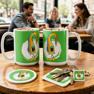 Rolig, Färgrik, Excentrisk, Tecknad Karaktär Kaffemugg