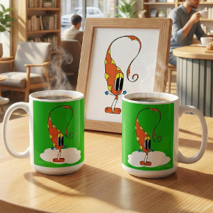 Rolig, Färgrik, Excentrisk, Tecknad Karaktär Kaffemugg