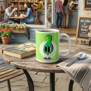 Rolig, Färgrik, Excentrisk, Tecknad Karaktär Kaffemugg