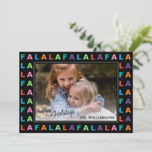 Rolig Färgrik Klassisk FA LA LA LA Högtidsstund Julkort