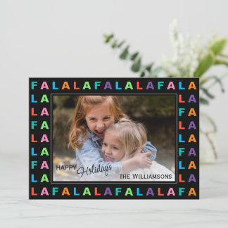 Rolig Färgrik Klassisk FA LA LA LA Högtidsstund Julkort