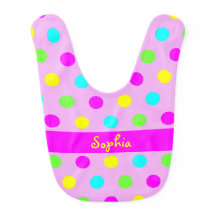 Rolig färgrik polka dots - flickaktigt känd