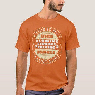 Rolig Farkle Spelar Farkle-spel För En Farkle-plat T Shirt